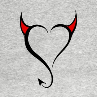 Valentines Devil Love Heart T-Shirt